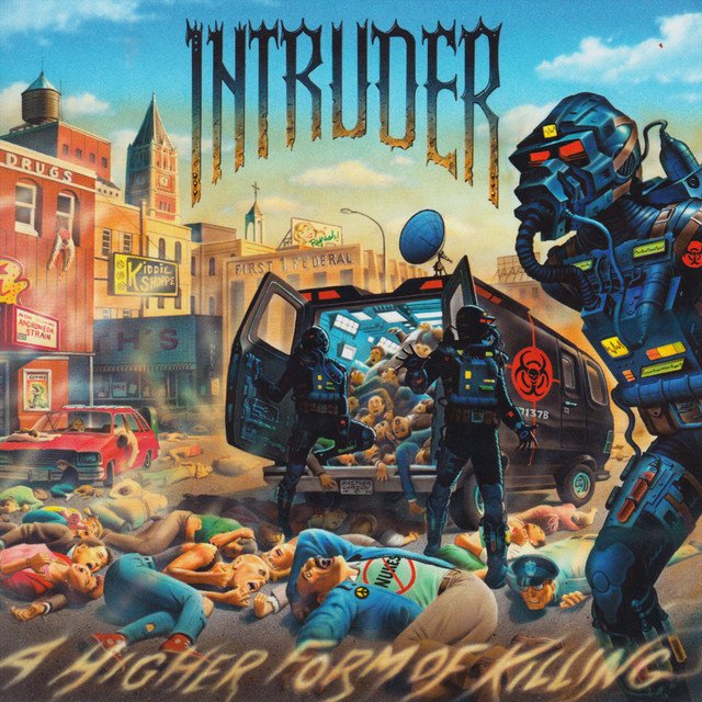 Andy_L84's tweet photo. Everybody here listening to new releases and here I am sat listening to Intruder - A Higher Form Of Killing (1989) 

Excellent speed metal featuring the legendary Greg Messick on guitar. Such a hidden gem of a record. https://t.co/TKP7vX7qAn