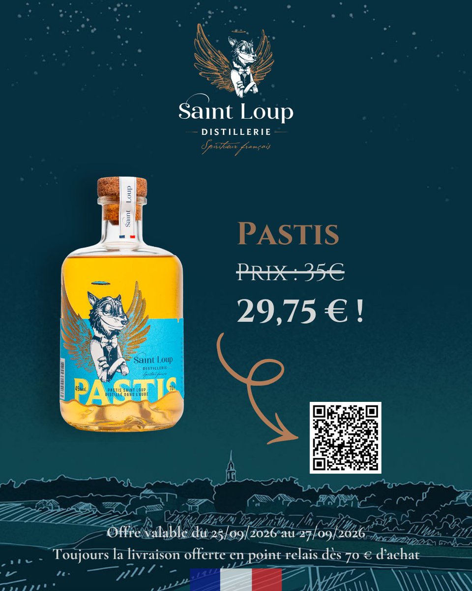 DistillerieLoup's tweet photo. PROMO D’AUTOMNE

Du 25 au 27 septembre, profitez de -15 % sur nos spiritueux disponibles : Gin, Pastis, Amer, Rhum blanc et Rhum vanillé.

Le Rhum ambré revient courant octobre !

https://t.co/pQbdeffswi

#DistillerieSaintLoup #Spiritueux https://t.co/UuzSwkd72c