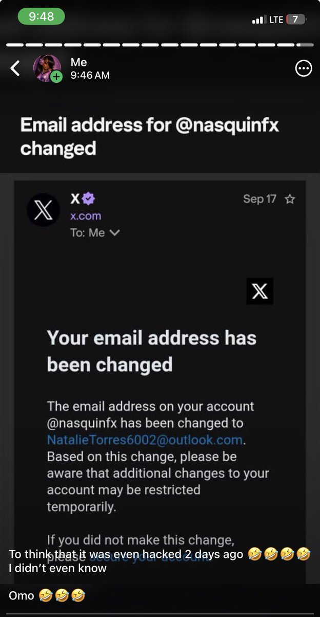 Nasquin001's tweet photo. Please my account @nasquinfx was hacked since on the 17th of September 2026 
Please be careful incase you get any message https://t.co/SNi4lCl8Tr