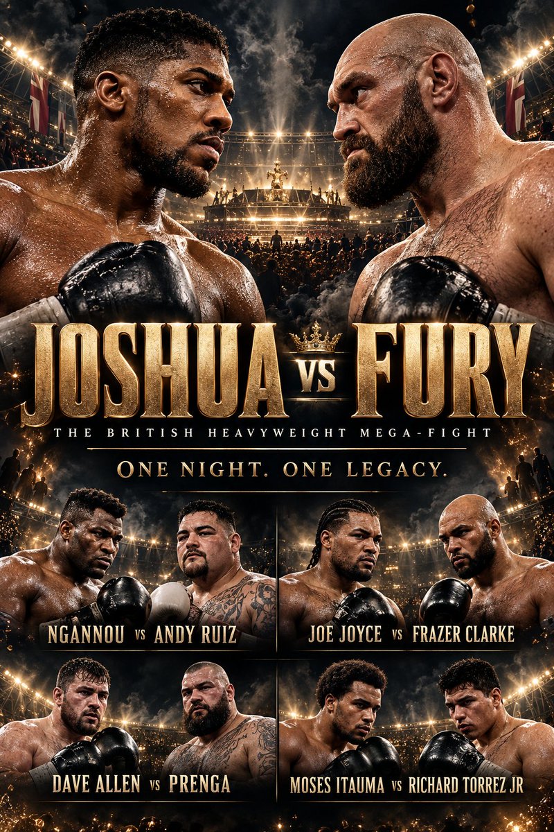 Gilganjun1's tweet photo. Chucking around a few undercard ideas for #AJFury #FuryAJ #boixng
@EddieHearn @FrankWarren https://t.co/FATqCXVd37