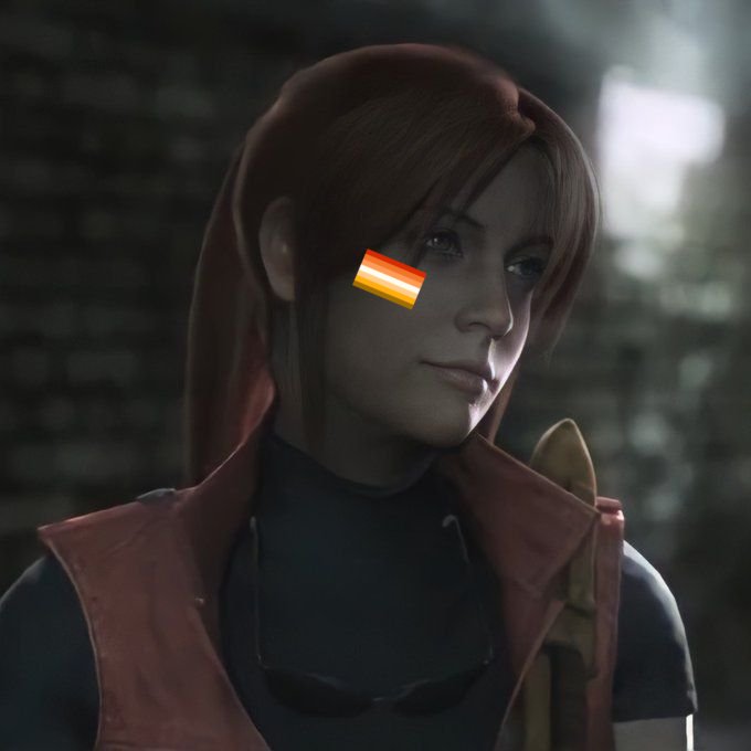 harmoneclipse's tweet photo. Informative thread about butch Claire Redfield and why it's a popular headcanon because she is very dear to me and she's been getting dragged lately, and also I love her so much and wanna yap https://t.co/pzTUFnaSBd