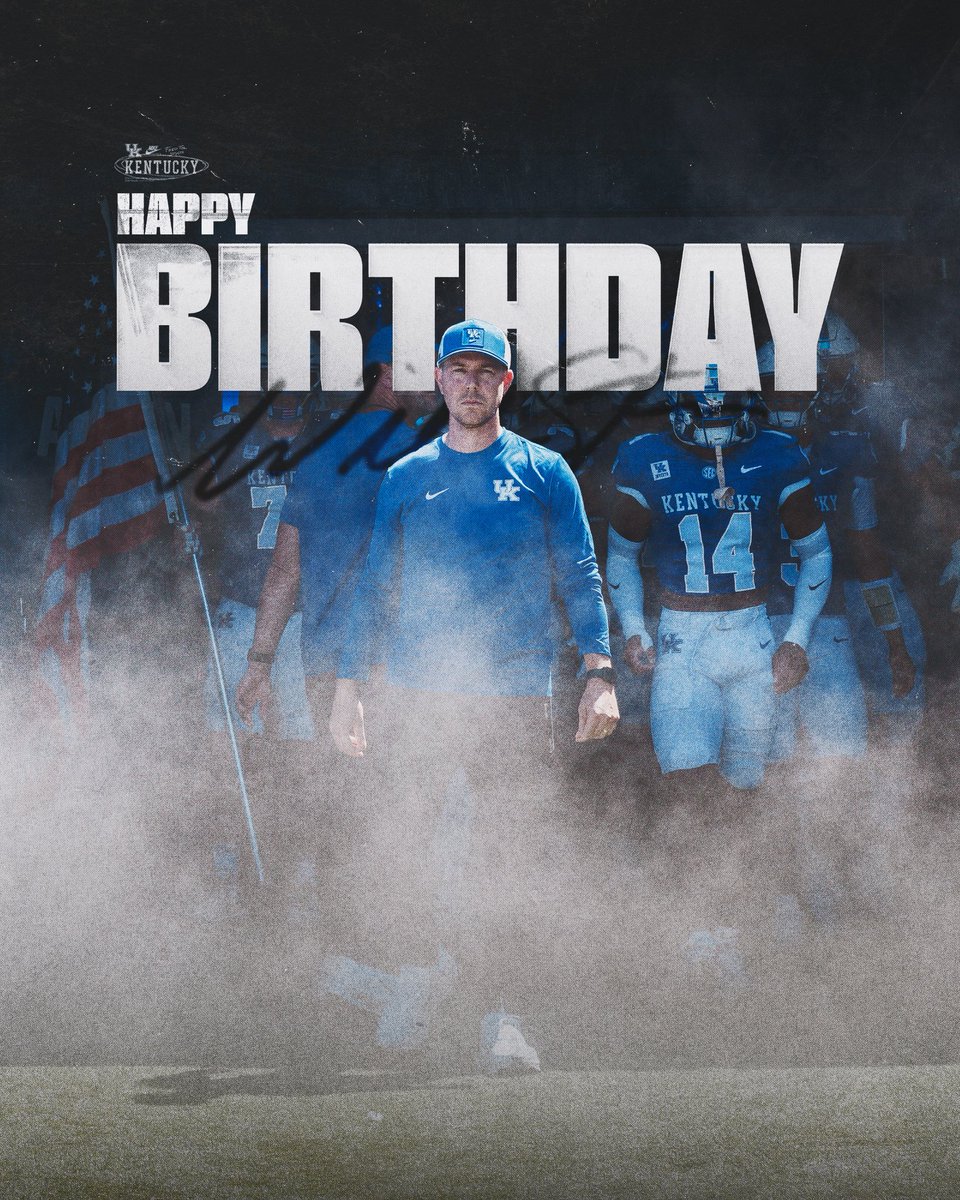 UKFootball's tweet photo. Happy birthday, @CoachWillStein 🥳 https://t.co/JiyXIBv2m5