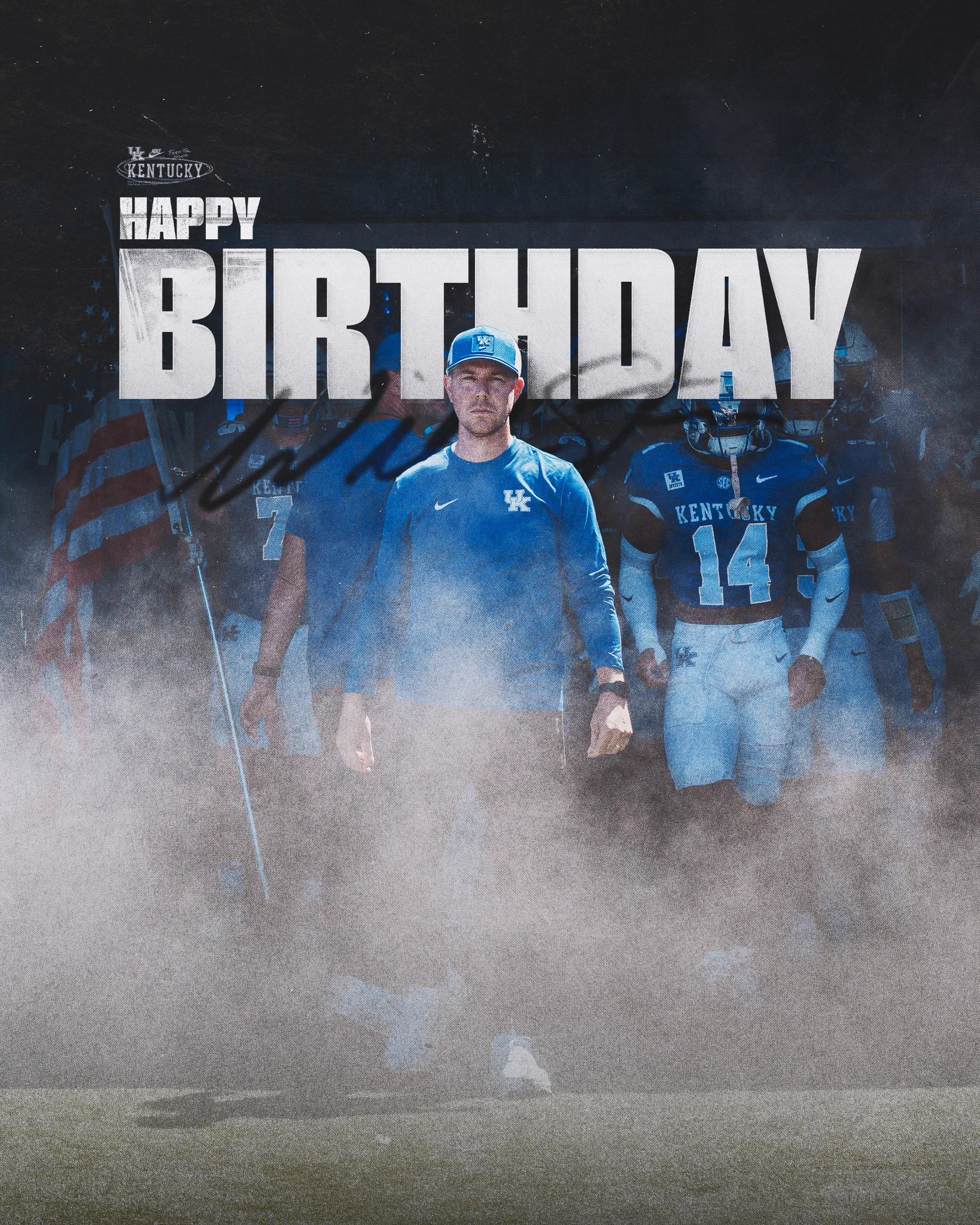 Coach Will Stein birthday graphic.
