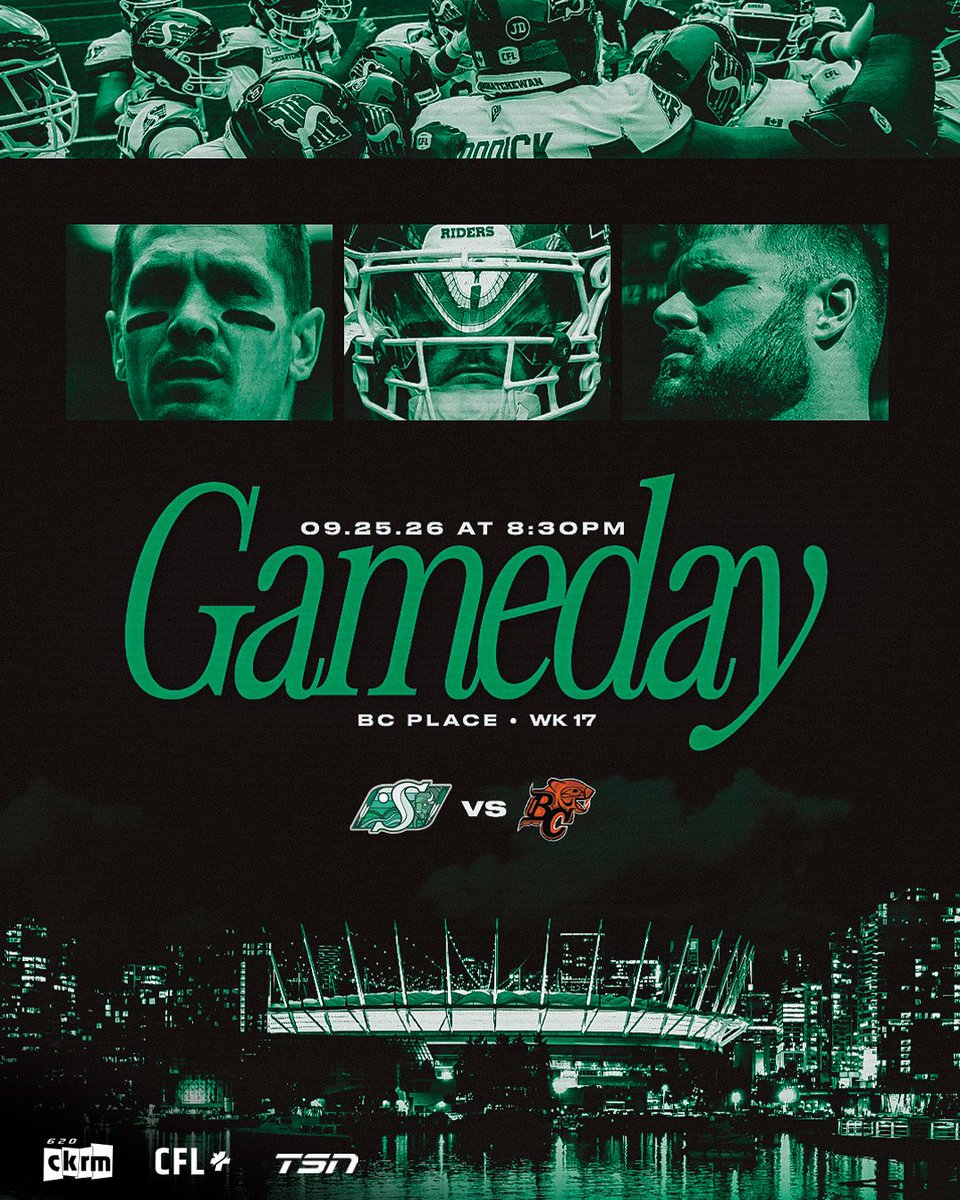 sskroughriders's tweet photo. The stage is set.

📍: BC Place 
⌚️: 8:30pm CST⁣
📻: @620CKRM⁣
📺: TSN⁣ 
🌎: https://t.co/BG6LTQhQbW https://t.co/yndffv23Ek