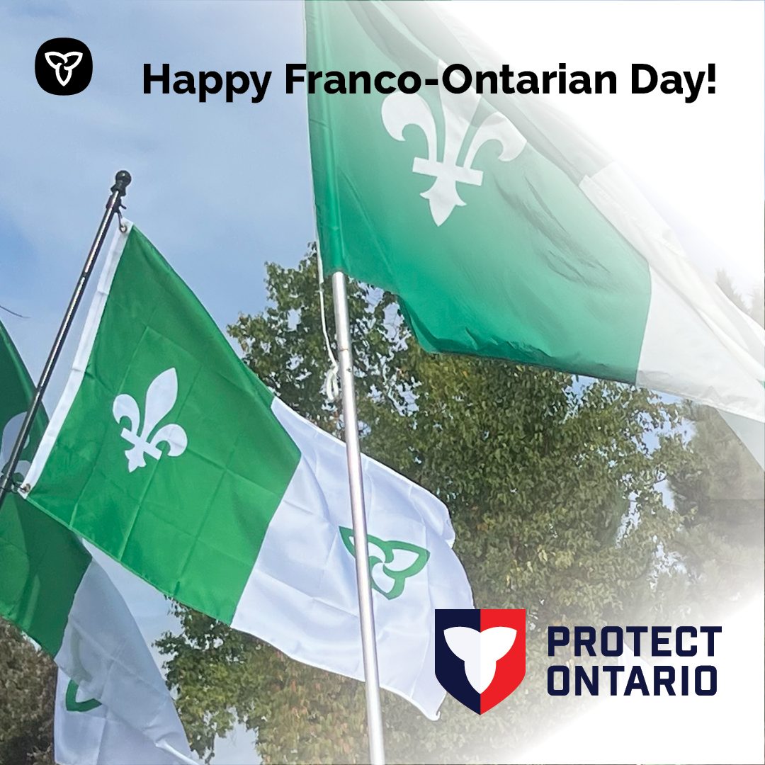 ONFrancophone's tweet photo. (1/2) Happy Franco-Ontarian Day!

Francophones are at the heart of our province's diversity and identity. On this day, we recognize the resilience and achievements of Franco-Ontarians who continue to strengthen communities across Ontario. https://t.co/0ZpghYhICe