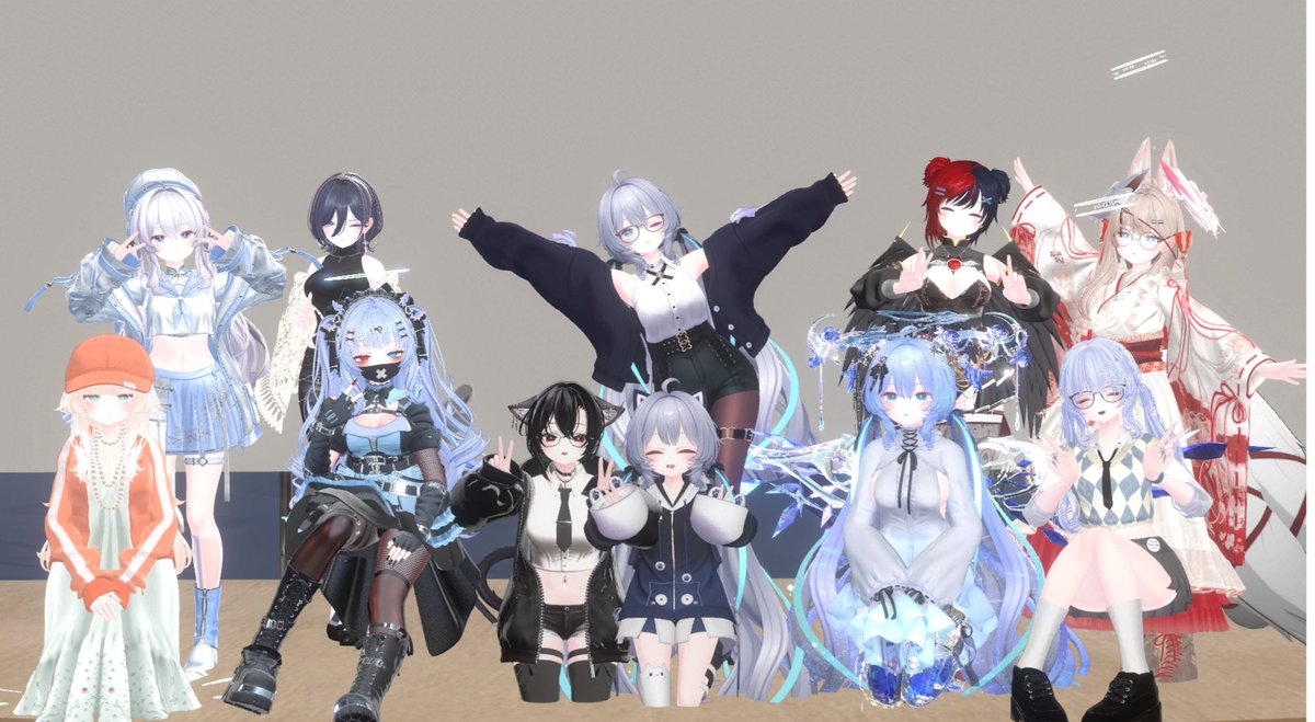 H4KU_VRChat's tweet photo. 今日はラムネ集会の日！！！
みんなの色んな改編見れて俺はドキドキワクワクだったぞ！
次はえも学祭！
#ラムネちゃん集会 https://t.co/KTjvO2uIBM