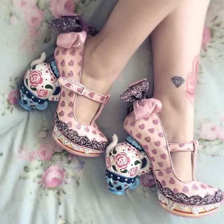 virtualh3arts's tweet photo. Irregular Choice “My cup of tea” heels (2016) https://t.co/JDHOGbsXvV