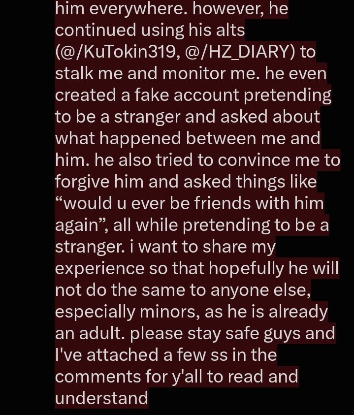 lyreiia's tweet photo. hi everyone I hope this is able to spread as far as it can go since I've been affected by it greatly and I would like to take the opportunity to warn some too thank you.
(ss are in the comments) https://t.co/mV292hH9Sr