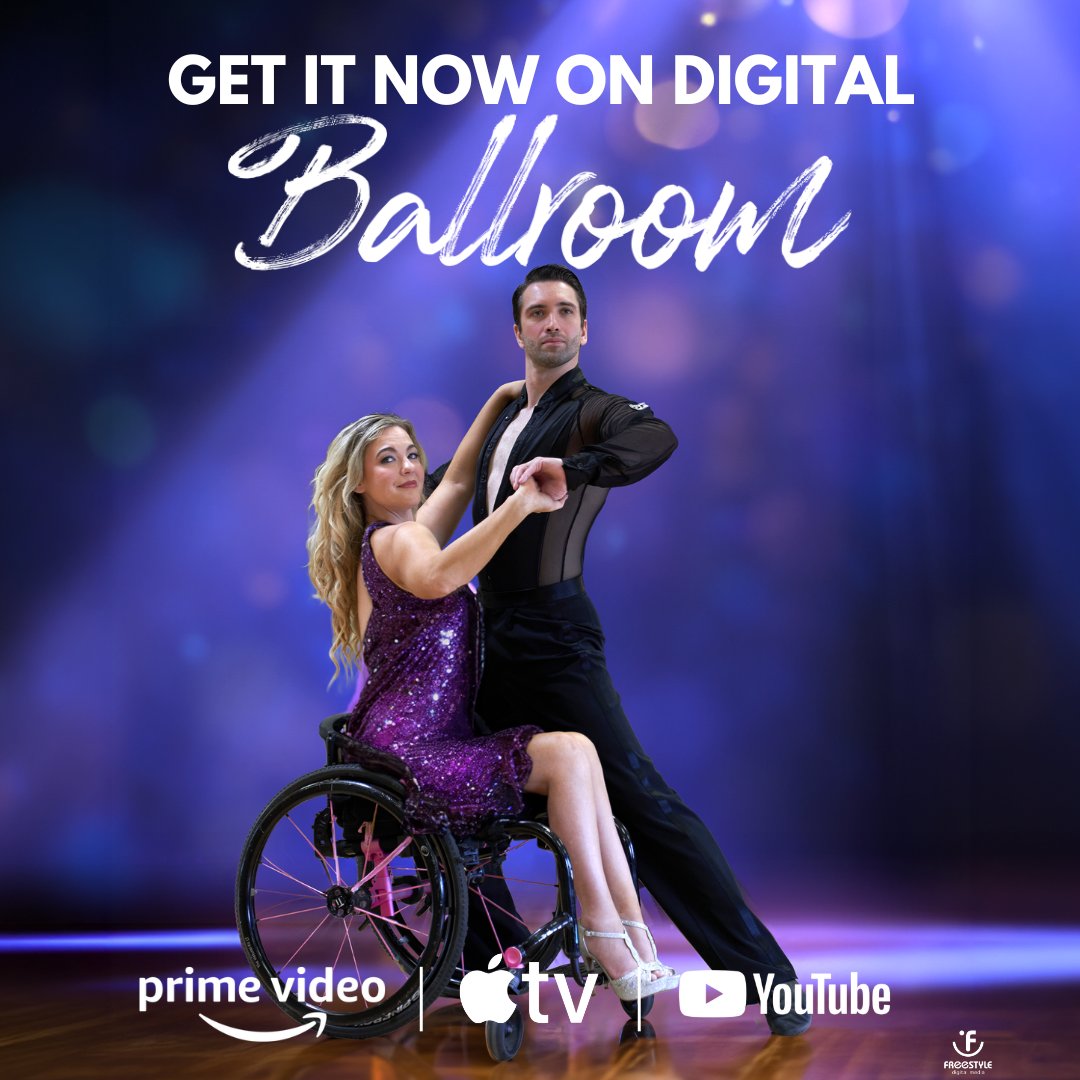 FreestyleDM's tweet photo. 🎬 After a crash leaves Violet in a wheelchair, dance helps her reclaim her dreams. 👩‍🦽✨🪩

Ballroom is available now on digital. Rent or buy on Amazon and Apple TV.

https://t.co/Oi89sbRDQQ
#DWTS #WheelchairDance #WheelchairBallroomDancing #InclusiveDance #ParaDanceSport https://t.co/PBp1HxGtg0