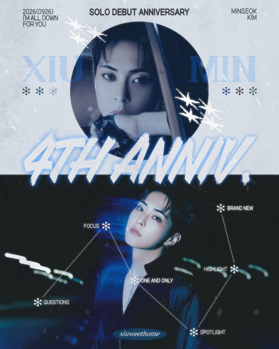 xiuweethome's tweet photo. 𝗫𝗜𝗨𝗠𝗜𝗡 𝗦𝗢𝗟𝗢 𝗗𝗘𝗕𝗨𝗧 𝟰𝗧𝗛 𝗔𝗡𝗡𝗜𝗩𝗘𝗥𝗦𝗔𝗥𝗬❄️🤍

늘 진심 가득 담아 불러주던 노래와 행복했던 추억들이 있기에 우리는 시우민과 함께할 앞날이 더욱 기대돼!!
솔로데뷔 4주년 너무 축하하고 사랑해💙🎉

#시우민_솔로데뷔_4주년
#Happy4thBrandNewYear
#XIUMIN_BrandNew_4Years https://t.co/1FeZitXL5L
