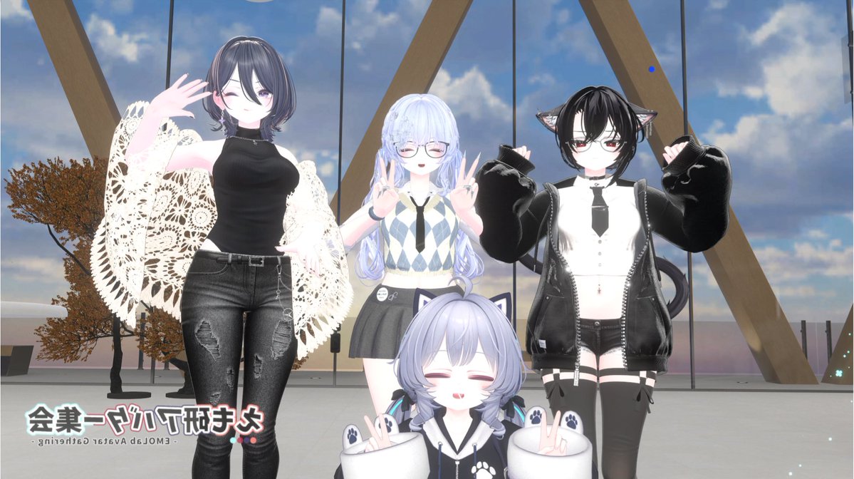H4KU_VRChat's tweet photo. 今日はラムネ集会の日！！！
みんなの色んな改編見れて俺はドキドキワクワクだったぞ！
次はえも学祭！
#ラムネちゃん集会 https://t.co/KTjvO2uIBM