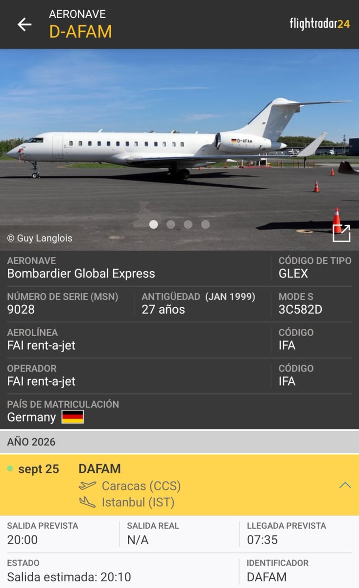 Arr3ch0's tweet photo. No quiero decir "se los dije", pero se los dije.

D-AFAM ya tiene plan de vuelo para las 4pm directo a Istanbul. https://t.co/uA6OfPFX5i
