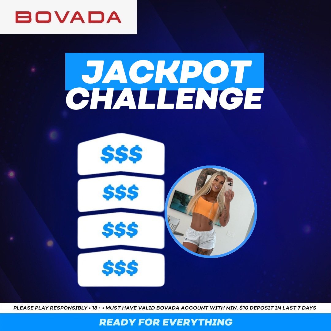 Bovada_Casino's tweet photo. Tap in tonight live on X from 7-10PM ET with @BrazyyBecca for bonus giveaways! 🤑

Each tier of viewers we unlock on the stream will unlock bonuses for our Streamer Jackpot Challenge!

Terms: https://t.co/v8I4mHgnI4 https://t.co/e9QZgfIKkd