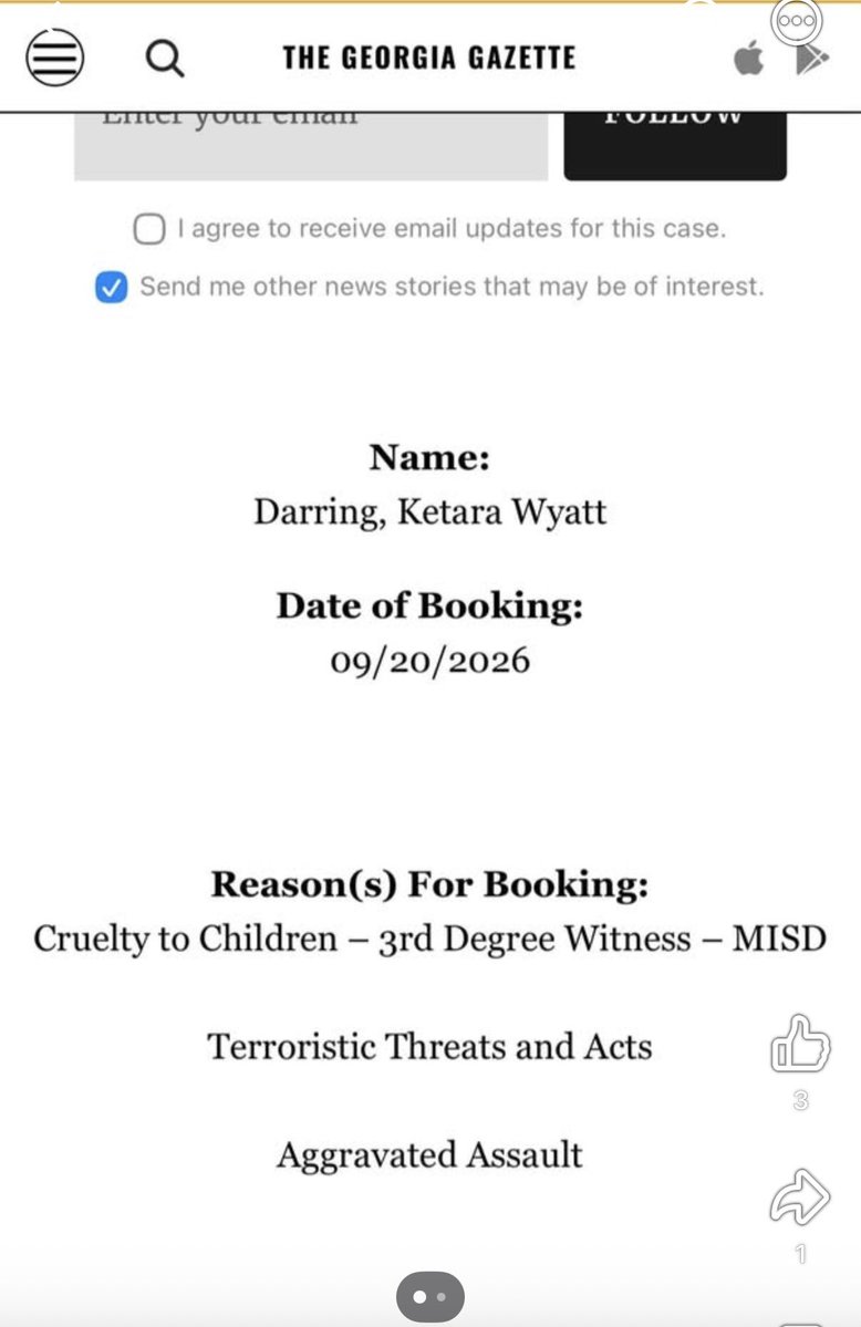 stoppfeenin's tweet photo. Not Keke 100 kids Wyatt locked up 

the charge is Cruelty to Children — 3rd Degree: when an aggressor (Keke) intentionally allows a child under 18 to witness a forcible battery, or family violence battery. https://t.co/gNMDv2ut47