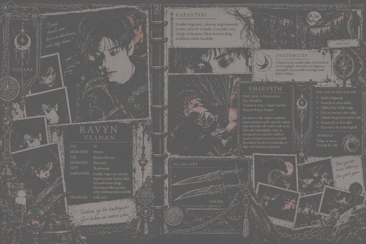 vaexiusfam's tweet photo. ⠀

⠀⠀⠀⠀welcome to  . . 🐉 —  𝗮𝗲𝘀𝘁𝗿𝗮  
⠀⠀⠀⠀▸ ravyn vranan, 24.
⠀⠀⠀⠀▸ ejderha binicisi | kharveth. 
⠀⠀⠀⠀▸ shadowstep | noxara. 
⠀⠀⠀⠀𝘁𝗵𝗲 𝗽𝗮𝘁𝗵 𝗼𝗳 𝗯𝗼𝗻𝗱 ⋆ 𝗱𝗿𝗮𝗴𝗼𝗻𝗿𝗶𝗱𝗲𝗿  .!

⠀ https://t.co/qjYKm5f2DP