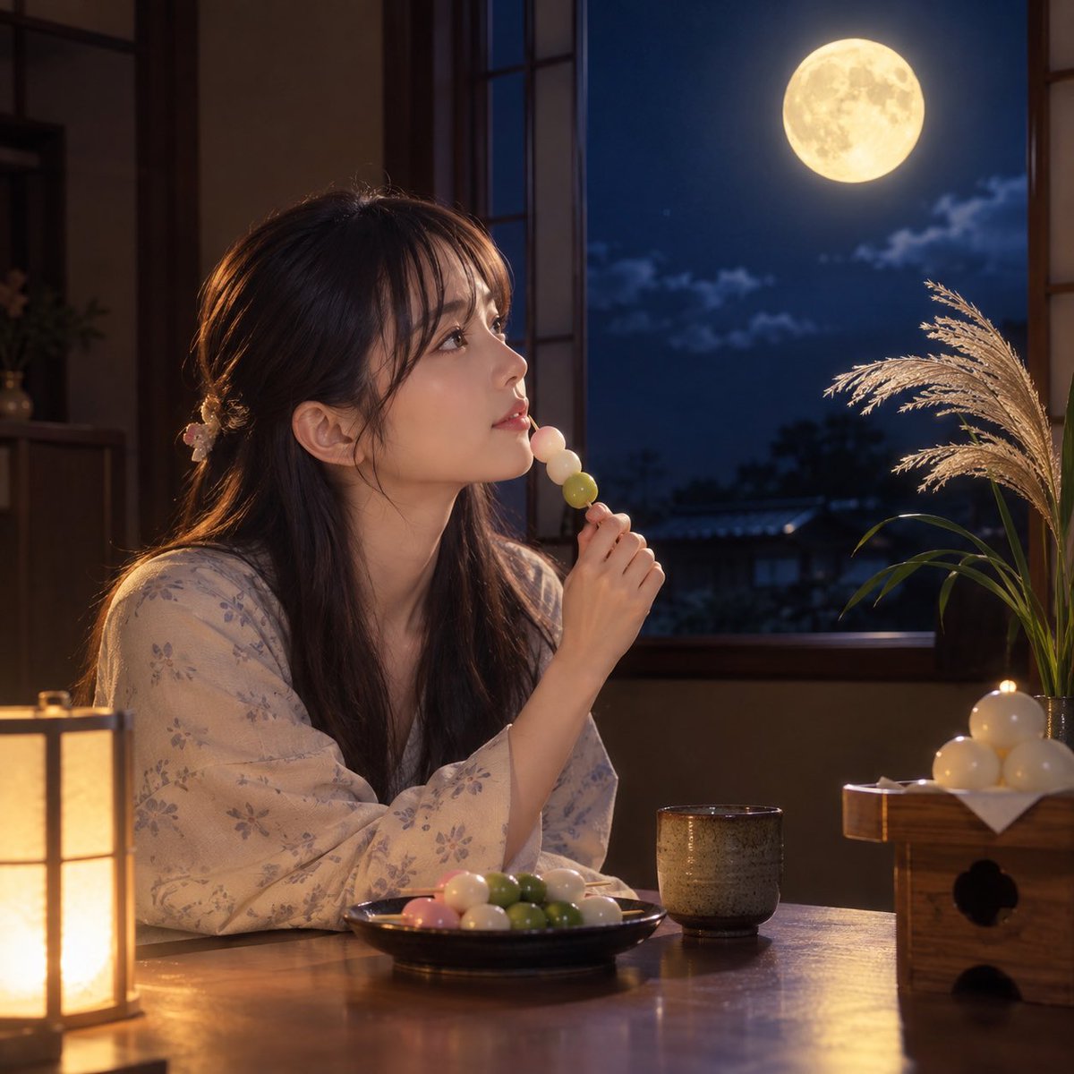 0rxsD4's tweet photo. もう今日は終わるし、
最後にちょっとだけお月見🌕

お団子食べながら月を見てたら、
なんだか落ち着いた☺️

みんなも今日一日おつかれさま。
おやすみなさい🌙🎑 https://t.co/SJNAMryNE0