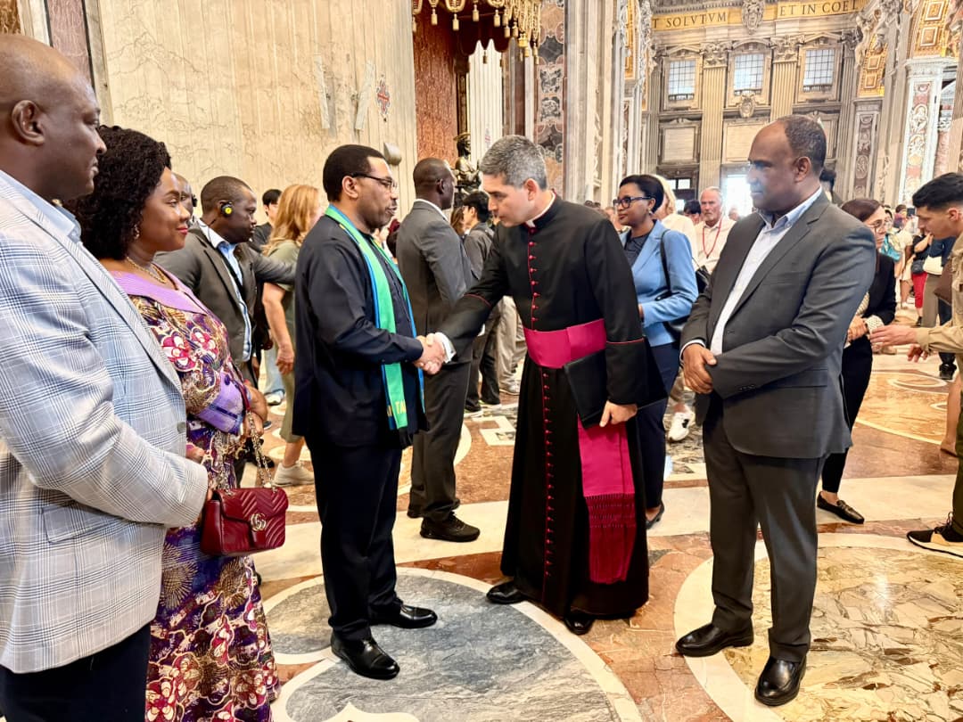 Samia_Did's tweet photo. Waziri Mkuu, Dkt. Mwigulu Nchemba atembelea Vatican. https://t.co/v5XSpL8gLQ