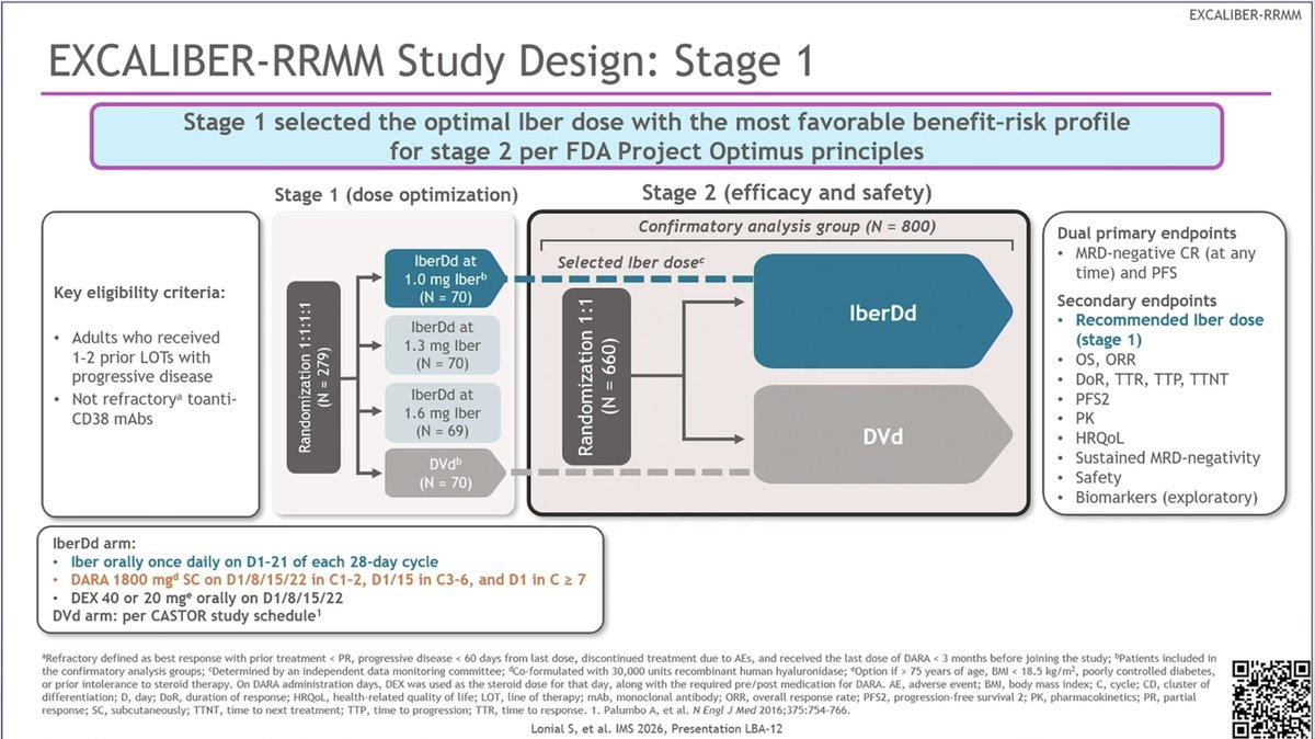 EXCALIBER-RRMM — Study design & baseline characteristics (1)