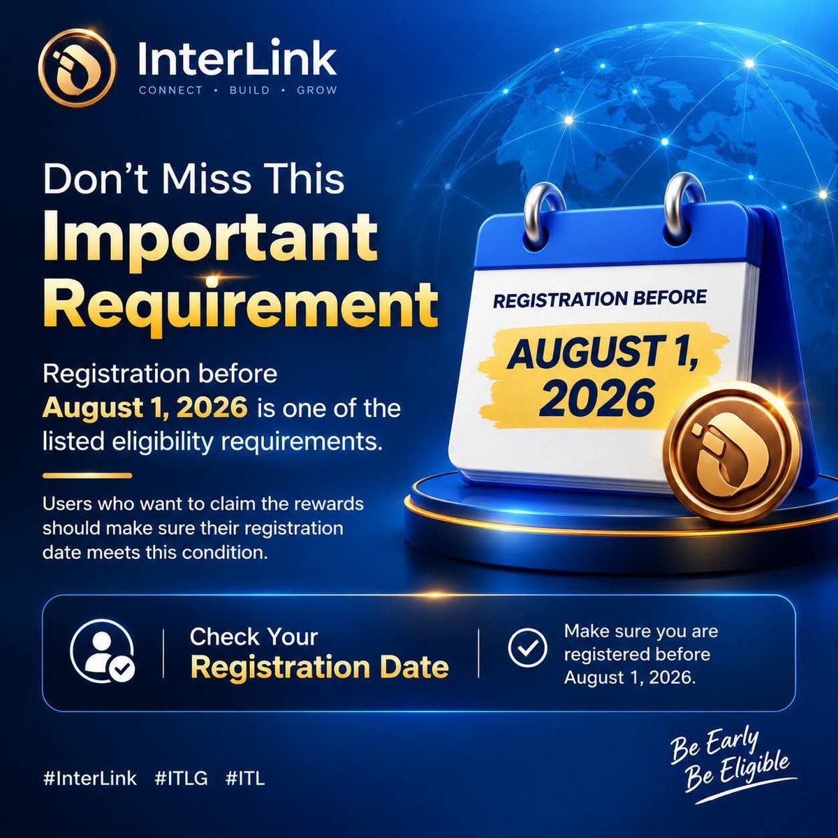 Pravalikajbea's tweet photo. Registration before August 1, 2026 is one of the listed eligibility 
#InterLink #ITLG #ITL https://t.co/mJK4cuBWcy