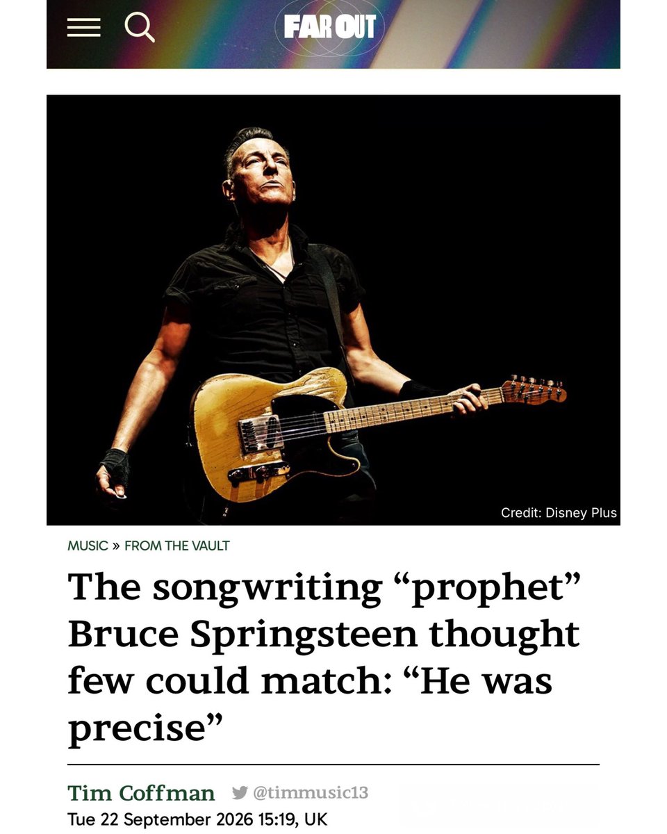 John_Fogerty's tweet photo. Well said by The Boss, @springsteen 

Thank you for the great article Far Out Magazine! 

📝: @FarOutMag https://t.co/xzT4Q8Ehmu