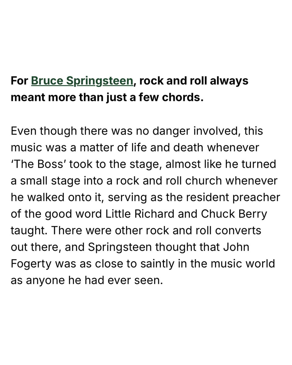 John_Fogerty's tweet photo. Well said by The Boss, @springsteen 

Thank you for the great article Far Out Magazine! 

📝: @FarOutMag https://t.co/xzT4Q8Ehmu