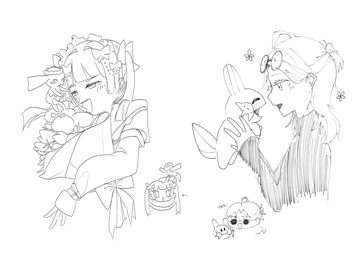 t0urisan___'s tweet photo. 15分で代理とポケモンを描くの楽しかった！
これは描いてもらった子達です🐜🌷🐈 https://t.co/NzRmMeOBGF