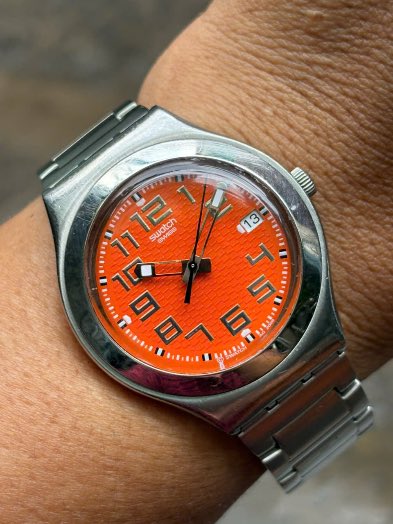 dbaytijdmeters's tweet photo. On today’s episode of Classic Vintage Watches, we have this Swatch vintage watch AG 2006.

37MM | Swiss | Quartz Movement 

Price: N700,000 https://t.co/rg04sAE3Y0
