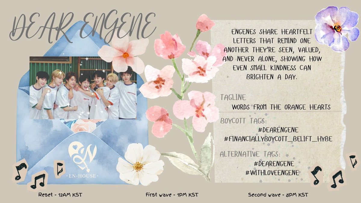 enha7necrolight's tweet photo. 🤍✨️🎀
ENGENE share heartfelt letters that remind one another they’re seen, valued, and never alone, showing how even small kindness can brighten a day.

WORDS FROM THE ORANGE HEARTS
#DearENGENE
#BoycottHYBE_Financially https://t.co/ix8NGRObVv