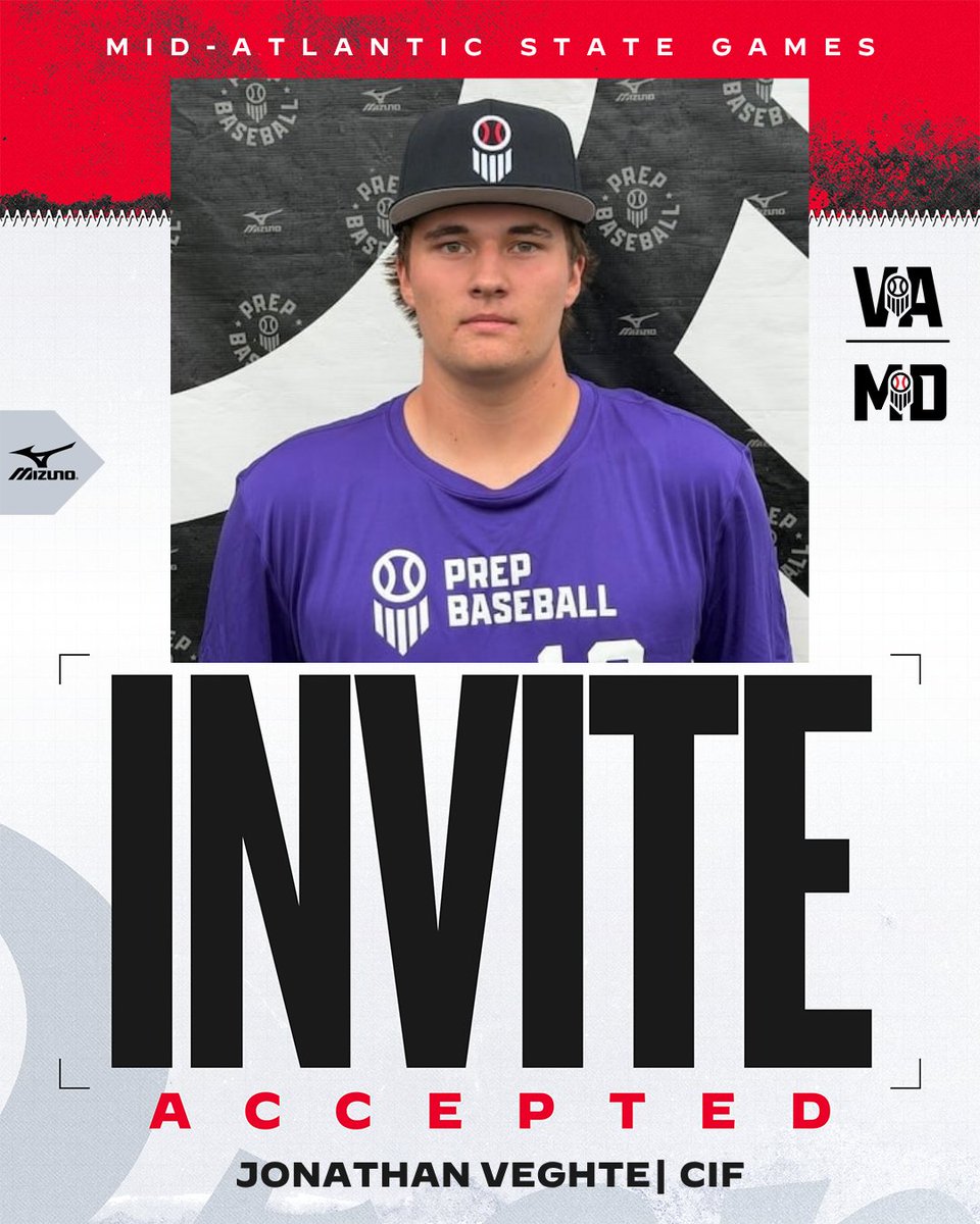 PrepBaseballMD's tweet photo. ⭐ Mid-Atlantic State Games ⭐
✅ Invite Accepted
'28 Jonathan Veghte (Tatnall) is 🔒 in for the #MASG26
Take a preview of his full profile here ⬇️
🔗: https://t.co/m7C7co4MZG https://t.co/C7ldRIpW63