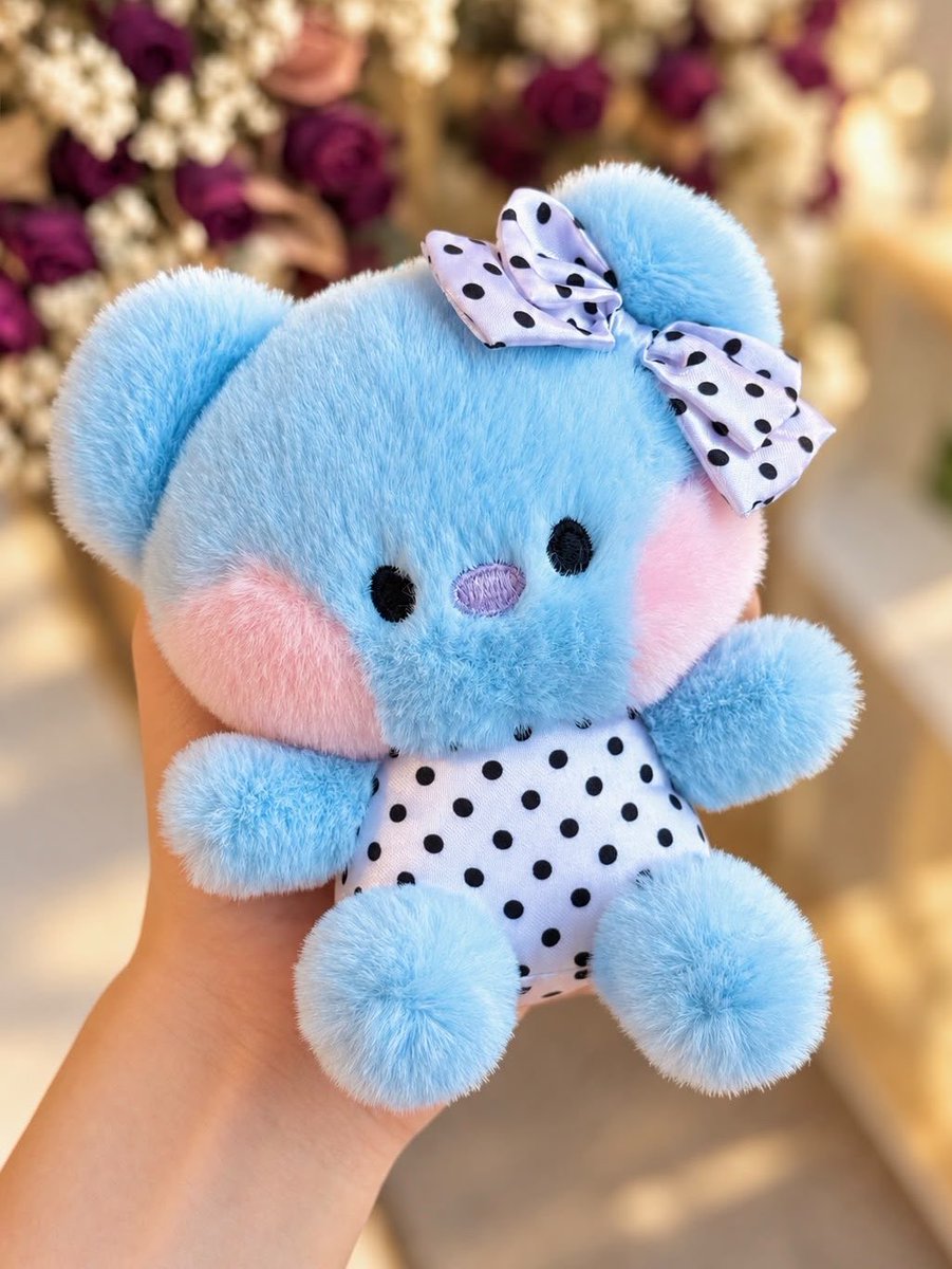 LottiesxWorld's tweet photo. 🫧 KOYA DOT RIBBON PLUSH  🫧 https://t.co/wVWvvdsecc