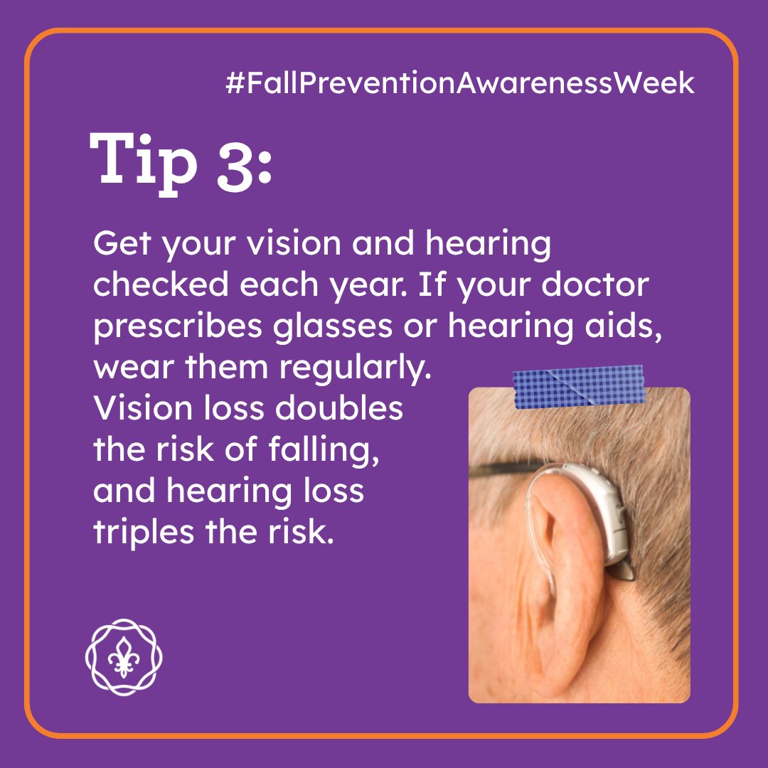 StLCountyDOH's tweet photo. Happy Fall ... Prevention Awareness Week! Falls are the leading cause of fatal and non-fatal injuries for older adults. They're also common -- 1 in 4 people over the age of 65 has a fall each year. Learn fall prevention tips: https://t.co/itkK6VEZTY https://t.co/Pnex0iLi7G