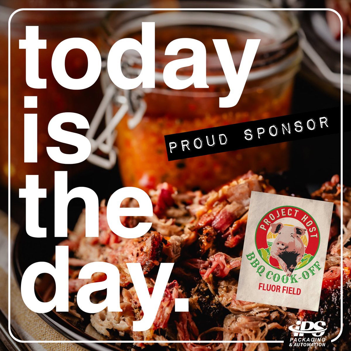 IPSpackaging's tweet photo. THE SMOKE IS RISING, GREENVILLE! 🔥🍖

The Project Host BBQ Cook-Off &amp; Festival kicks off TODAY, and we want to see YOU there!

@projecthostgvl
#ProjectHost #BBQCookOff #GreenvilleSC #CommunityMatters #IPSPackagingAndAutomation #PackagingIsAwesome https://t.co/s4HJcadRJs
