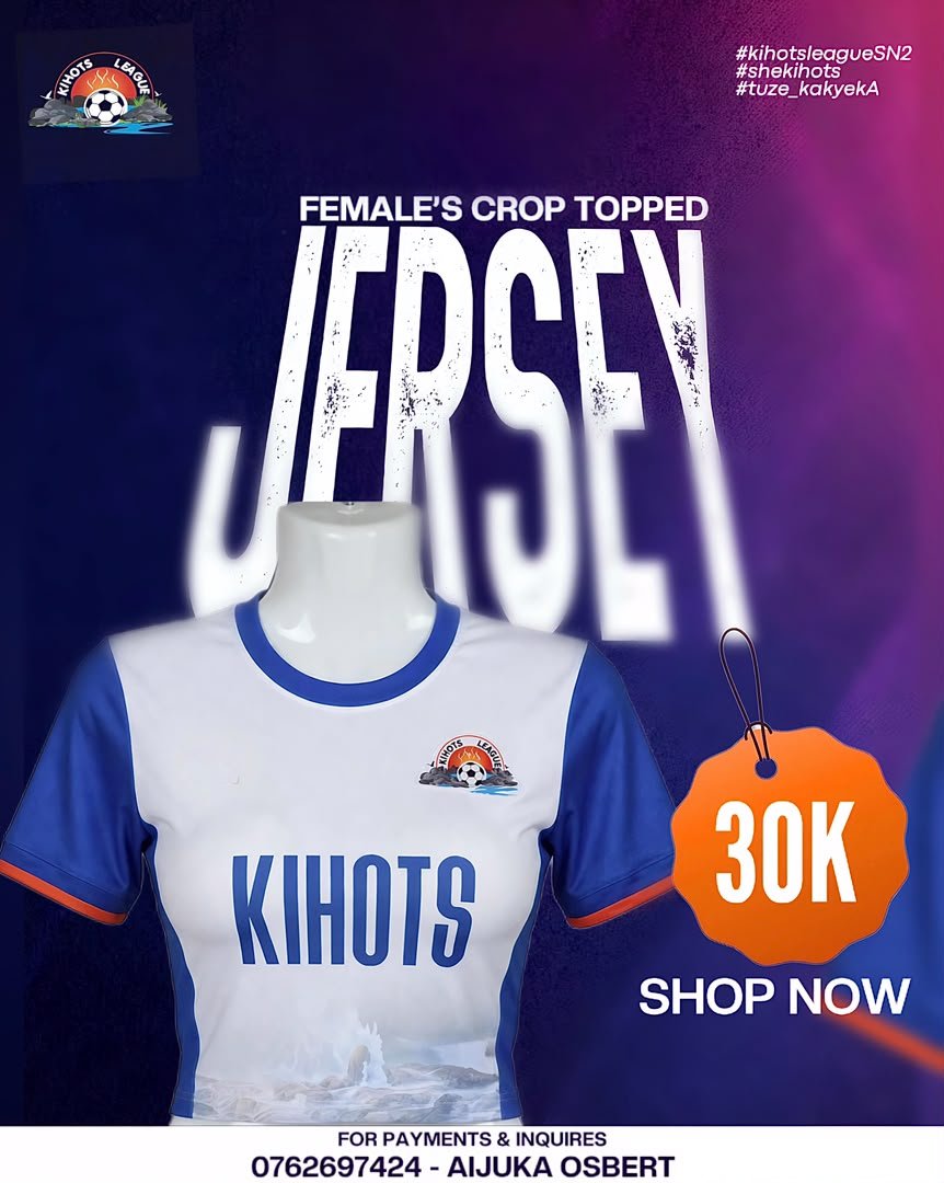 KihotsLeague23's tweet photo. Our Colours. Our History. Our Home.

The New @KihotsLeague23 Kit is officially available. Get yours now ➡️.

#tuze_kakyeeka
#GrandFinale https://t.co/fQpoPGtCYk