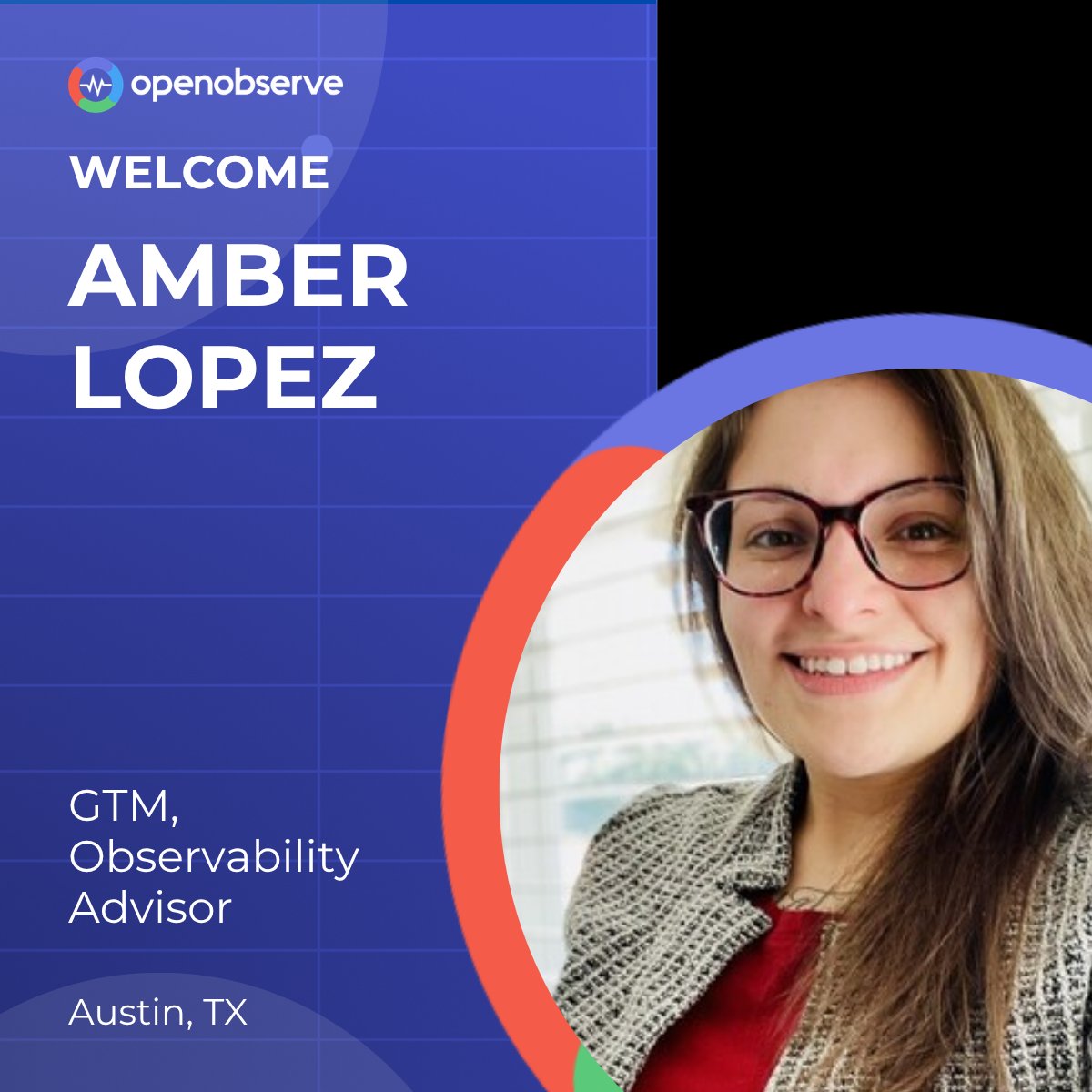 OpenObserve's tweet photo. We’re excited to welcome Amber Lopez to the OpenObserve GTM team.

Amber brings experience across observability, DevOps, and AI powered platforms, with a deep curiosity for technology and solving real engineering challenges.

We’re glad to have you with us! https://t.co/H3WQStVlqc