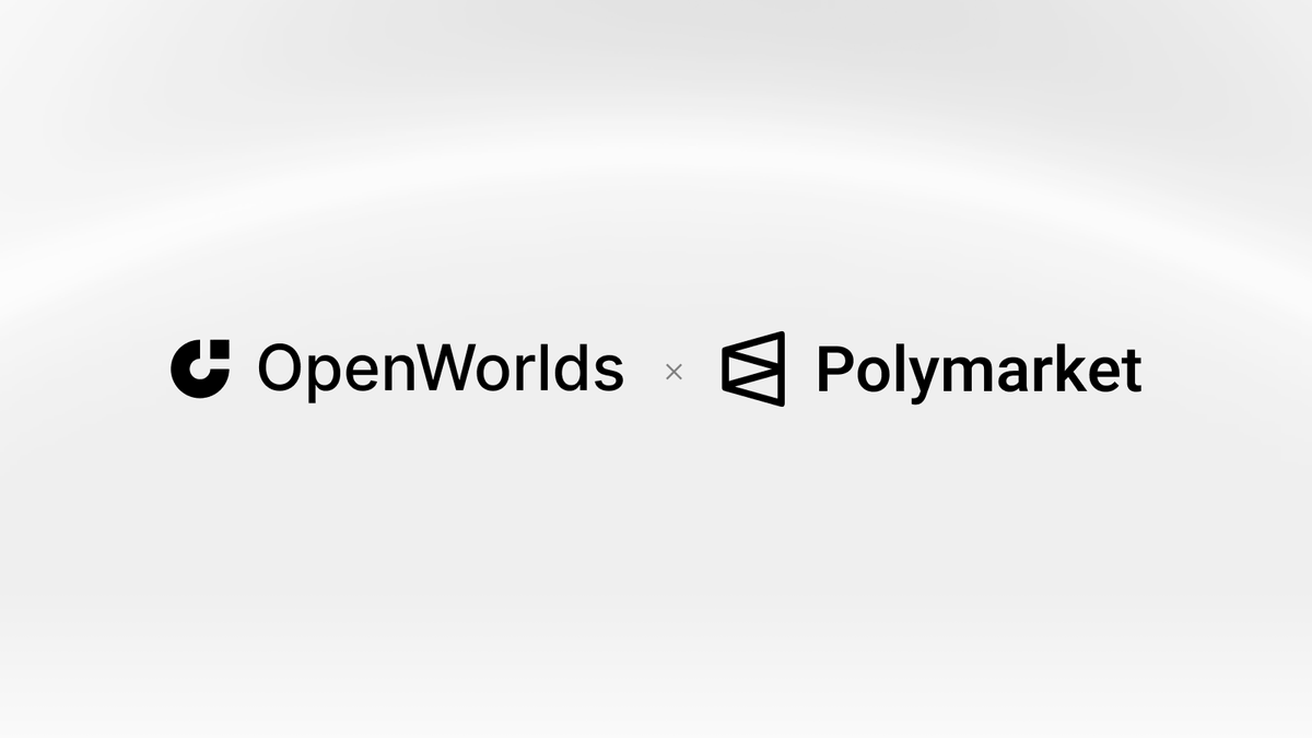 OpenWorldsAI's tweet photo. OpenWorlds 🤝 Polymarket

We are excited to announce our partnership with @Polymarket to bring agents to prediction markets.

OpenWorlds is a harness for agents to trade with autonomy. 

We're bringing agents to Polymarket that trade politics, sports, and thousands of real-time global events.

Autonomy for prediction markets. Now live