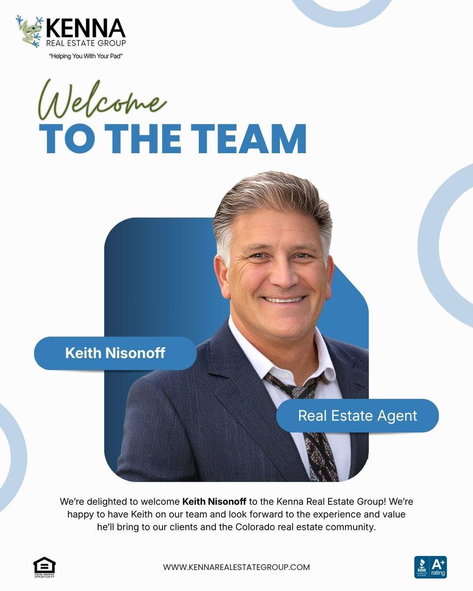DenverRESoup's tweet photo. 🎉 Welcome to the team, Keith Nisonoff! 🏡
We’re thrilled to have Keith join the Kenna Real Estate Group and look forward to all he’ll bring to our clients and the Colorado real estate community. 💙
#KennaRealEstate #KeithNisonoff #WelcomeToTheTeam #ColoradoRealEstate https://t.co/T6OxKHn7nN
