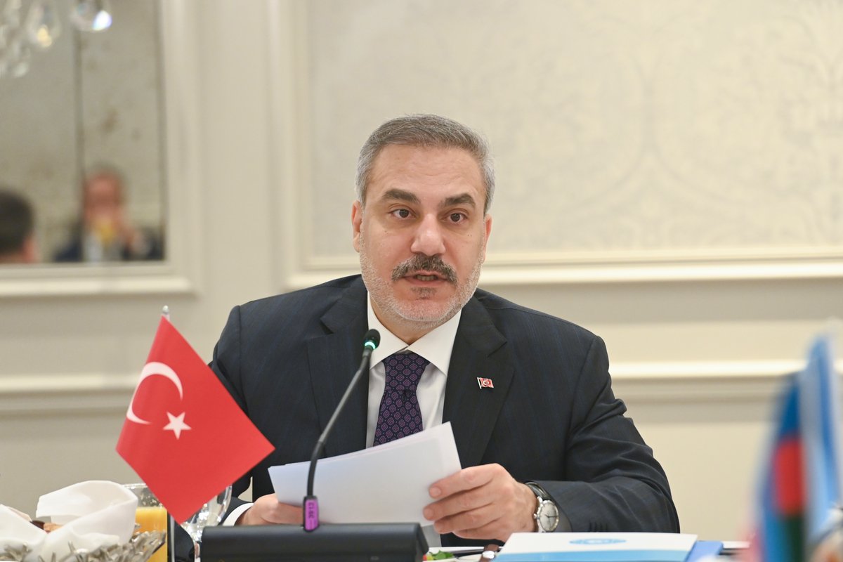 Bayramov_Jeyhun's tweet photo. Pleased to chair and address the Informal Meeting of the Council of Foreign Ministers of the Organization of Turkic States @Turkic_States on the margins of #UNGA81 in New York.

Highlighted the strategic importance of stronger coordination among Turkic States amid profound changes in international relations, conflicts and growing global challenges.

We focused on actionable measures to deepen our economic and strategic partnership, prioritising transport-communication corridors, energy integration, and digital trade connectivity across the Turkic world.

We emphasized expanding practical, sector-specific cooperation across trade, energy, ICT, science, technology, and culture to build direct opportunities for our business communities and peoples.

Highlighted key events and initiatives held during Azerbaijan’s OTS Chairmanship, including the centenary events of the First Turkological Congress and sectoral meetings on security, religious affairs and analytical cooperation.

I wished full success to brotherly Türkiye for hosting COP31 in Antalya and OTS Summit in Ankara, and thanked all member states for their fruitful collaboration.