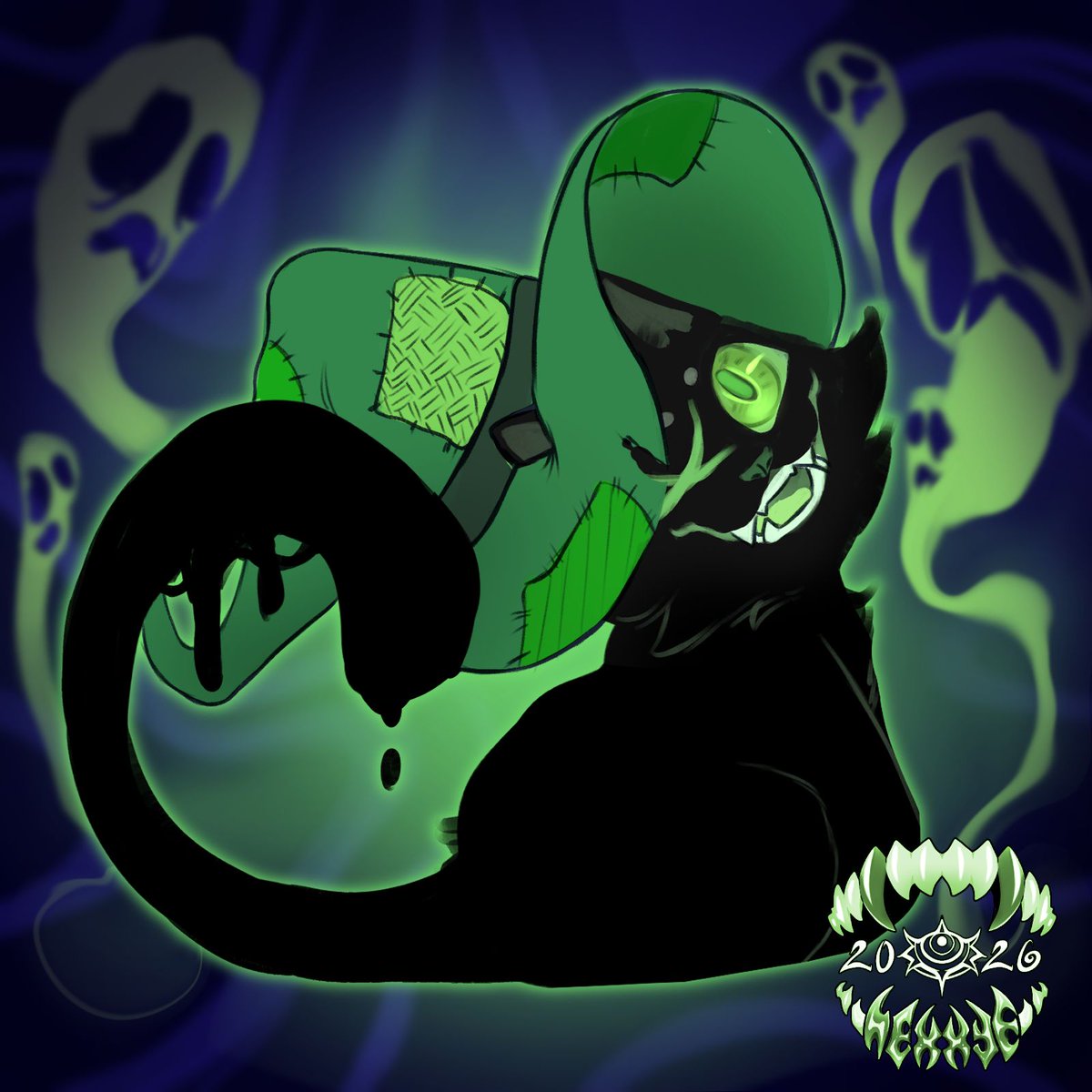 HexXye's tweet photo. Time to get a bit spooky... 🖤 Ink-Stream c0mm🖤 https://t.co/NBsFXpMOkY