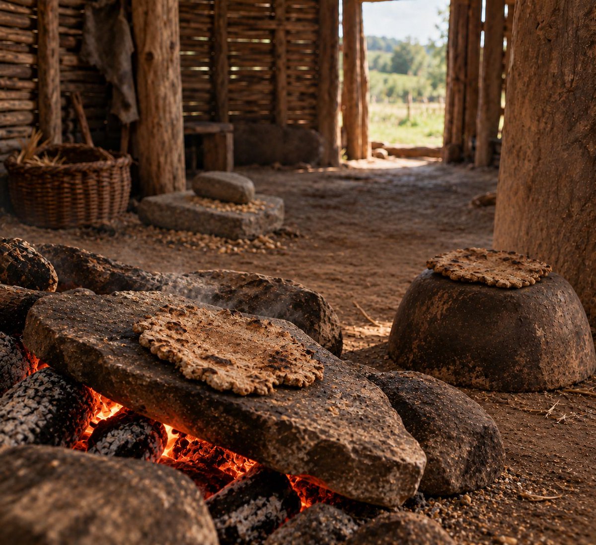 TravelinTable's tweet photo. Two ingredients: #emmer + water. What could possibly go wrong? 😂

My reconstructed #Neolithic flatbreads from 4000 BC England were… an experience. And they led to an accidental second recipe.

Both are now on #TimeTravelingTable see link in bio. #FoodHistory https://t.co/ZRkLK4WmB7