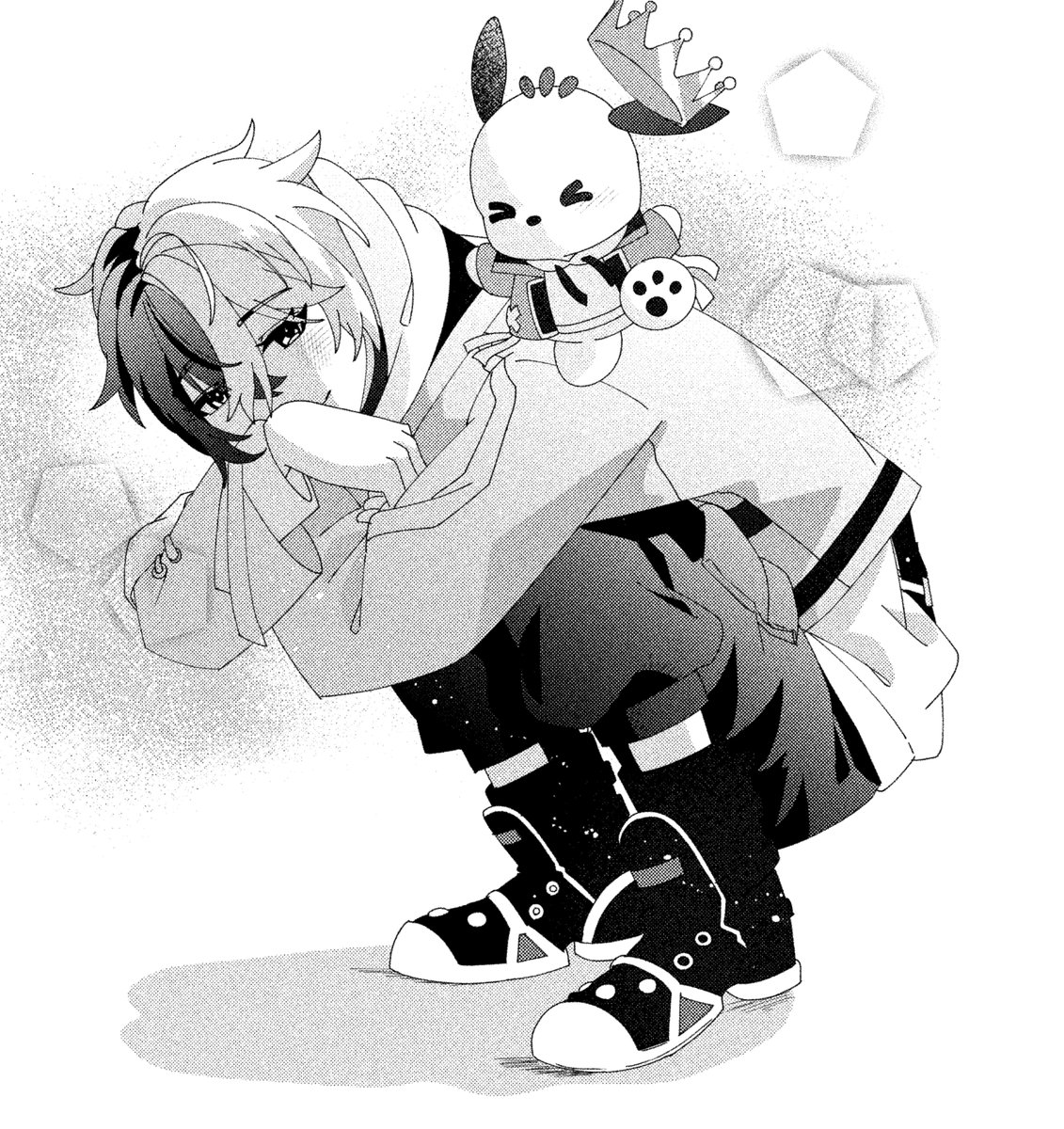 off_1222's tweet photo. おめでとうを込めた主従🐶
#Fragari_Art https://t.co/k01x8CatwE