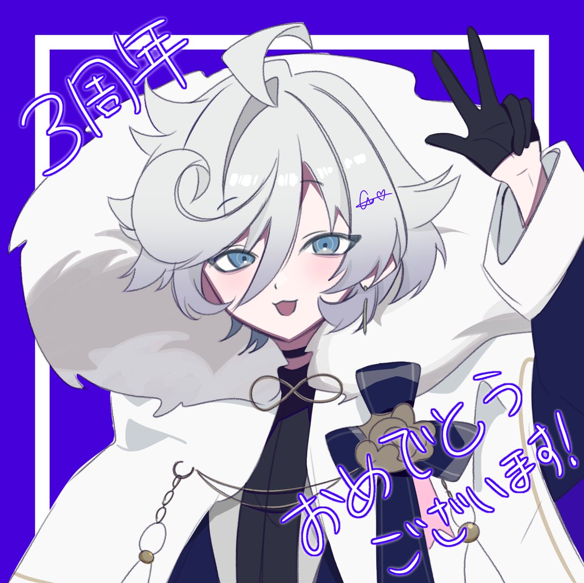 kon_mao36's tweet photo. おめでとうございます☁️✧*
#フラメモ3周年  #Fragari_Art https://t.co/nAg9mRKnWw