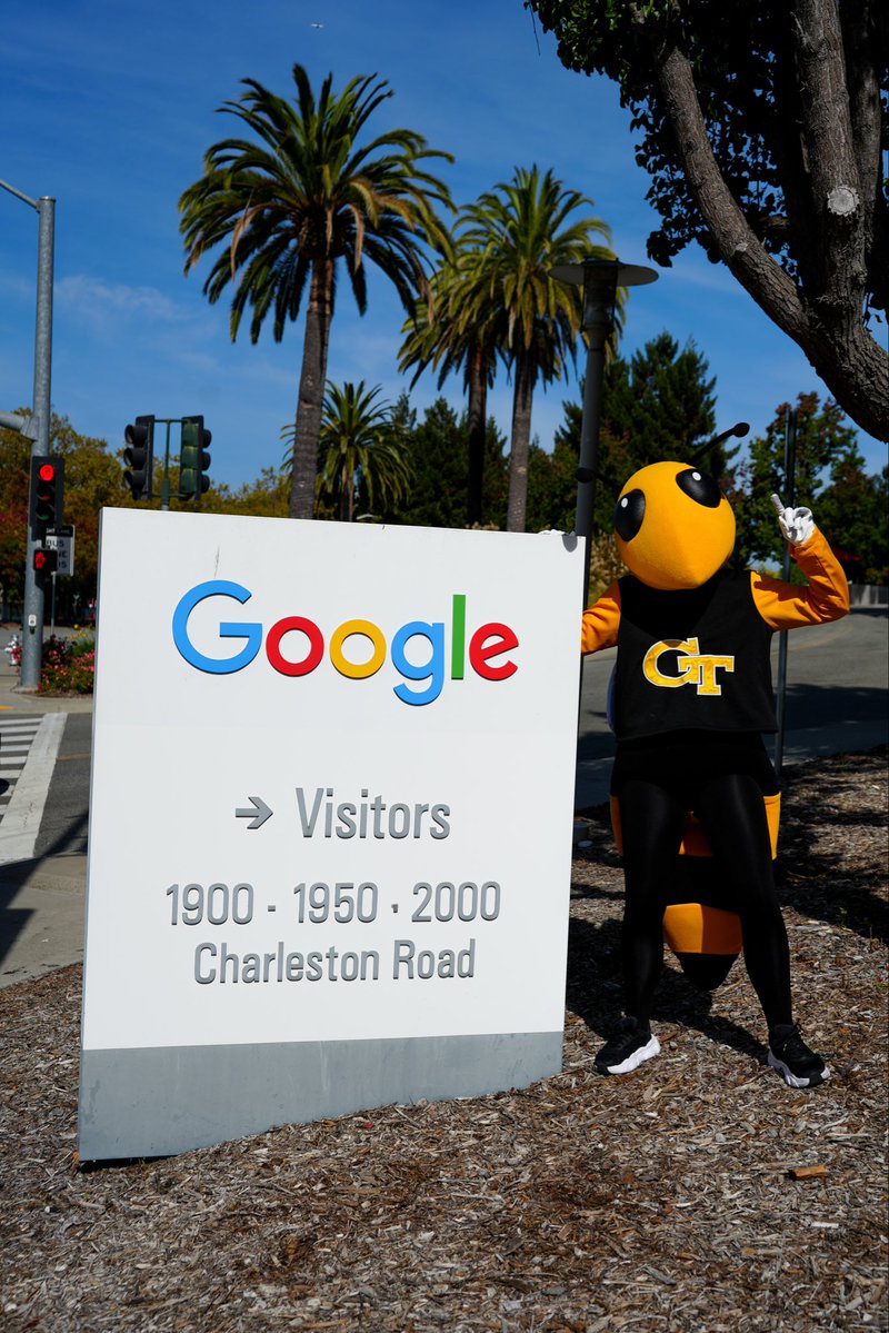 GeorgiaTech's tweet photo. Google it: What happens when Buzz touches down in Silicon Valley? 🐝 https://t.co/8niyvdEZtU