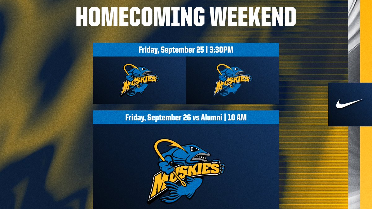 MuskiesSB's tweet photo. Homecoming Weekend is HERE! 🔵🥎🏡

Today: Intersquad at 3:30pm
Tomorrow: Current players vs. Alumni at 10am https://t.co/Ag4y85M2lE