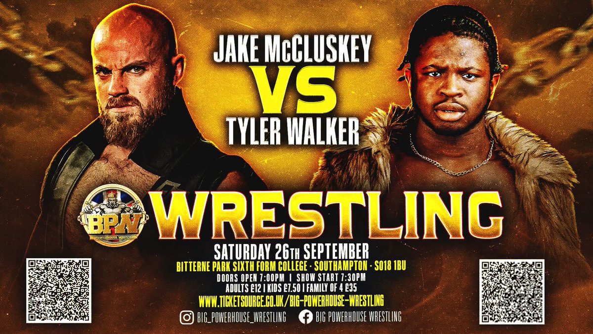JakeMcCluskey's tweet photo. 💪Tomorrow @BigPowWrestling showstealing weekend begins 💪

 ⬇️ Night one ⬇️

🔥 [ UNIQUE ] vs PRINCE 🔥 https://t.co/eoeNr2ZlJw