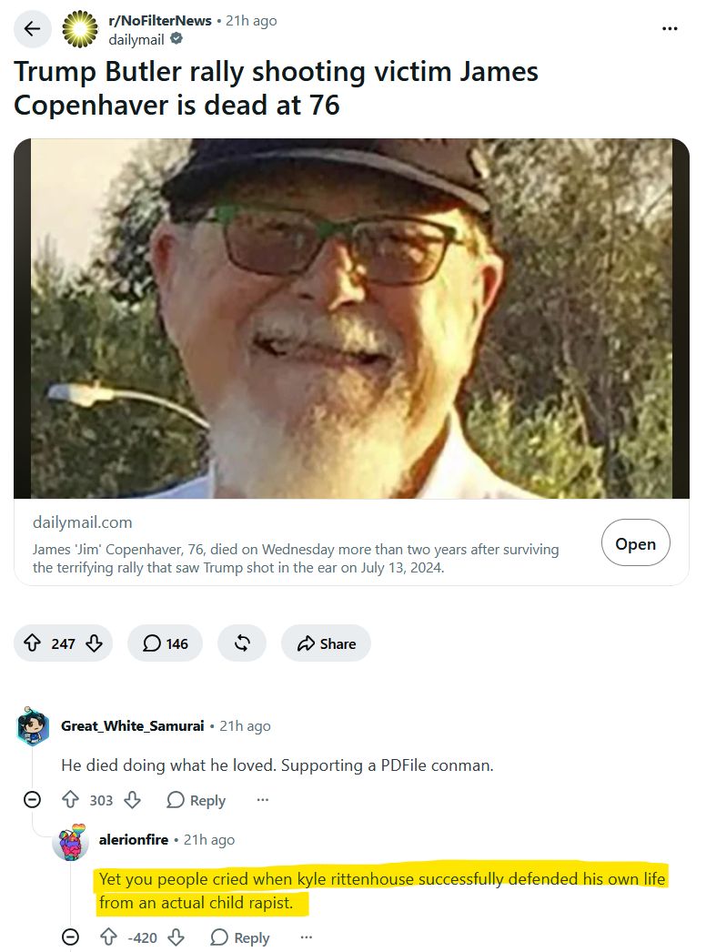 reddit_lies's tweet photo. Look at those downvotes. https://t.co/aXL7iBSefd