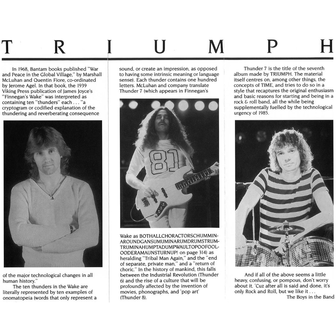 TriumphTheBand's tweet photo. Lay It On The Line Live from Maple Leaf Gardens (April 11, 1985) is out NOW as the first track off our upcoming live bootleg album!🔥

Due to popular demand, we played MLG with Honeymoon Suite twice in the same week during the Thunder Seven tour. This is from the April 11th show. https://t.co/AzfYDdSCFn