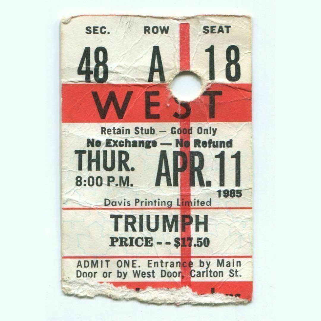 TriumphTheBand's tweet photo. Lay It On The Line Live from Maple Leaf Gardens (April 11, 1985) is out NOW as the first track off our upcoming live bootleg album!🔥

Due to popular demand, we played MLG with Honeymoon Suite twice in the same week during the Thunder Seven tour. This is from the April 11th show. https://t.co/AzfYDdSCFn