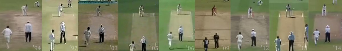 ABsay_ek's tweet photo. It's kinda irritating when people form an opinion about an entire career by watching just few clips. Chanderpaul's stance was unorthodox for sure, but it kept changing over the years. Hope this image helps. https://t.co/RoXyVZ0KVZ