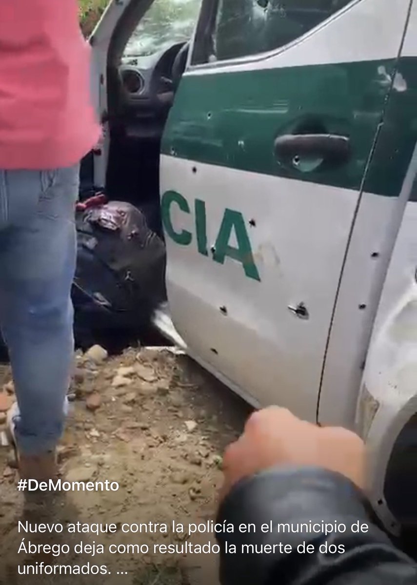 saludhernandezm's tweet photo. La FM informa de dos policías asesinados en Ábrego. El ELN sigue su campaña sanguinaria. Lo siento por las familias de los dos patrulleros. Muy triste perderlos. https://t.co/jMXUyW9vsr
