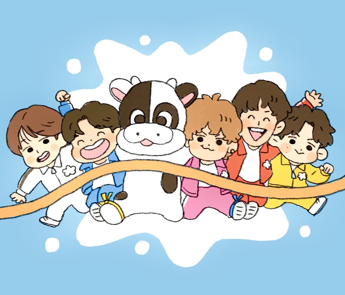 r5i6c0e's tweet photo. 毎週楽しかったです！ミルミル君ありがとう🐄
#やってMILK
(ファンアート) https://t.co/PGYEswavjJ